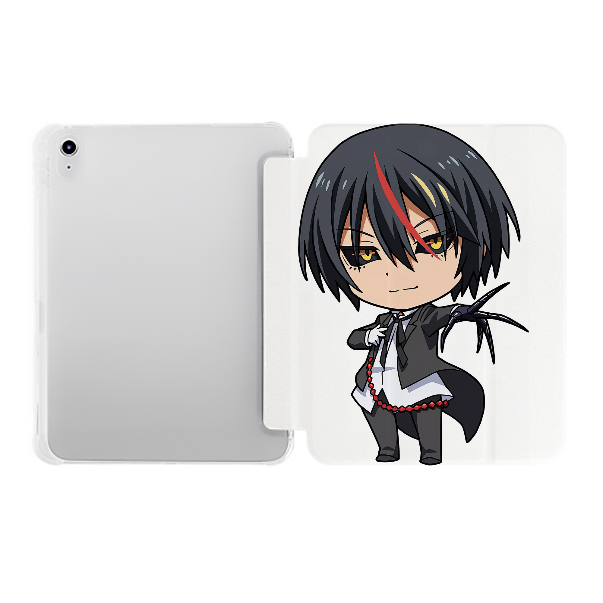 （画像用） 転スラ Regarding Reincarnated to Slime IPad ケース ペン収納付き 三つ折りスタンド PUレザー×シリコン 対応機種9.5/10.5/10.9インチ